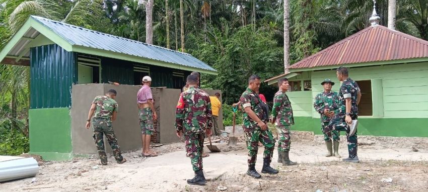 Tangan Dingin Satuan Tugas (Satgas) TMMD ke-127 Kodim 0212/TS, Senyum Warga Sangkunur 3 Dolok Sambut MCK Baru