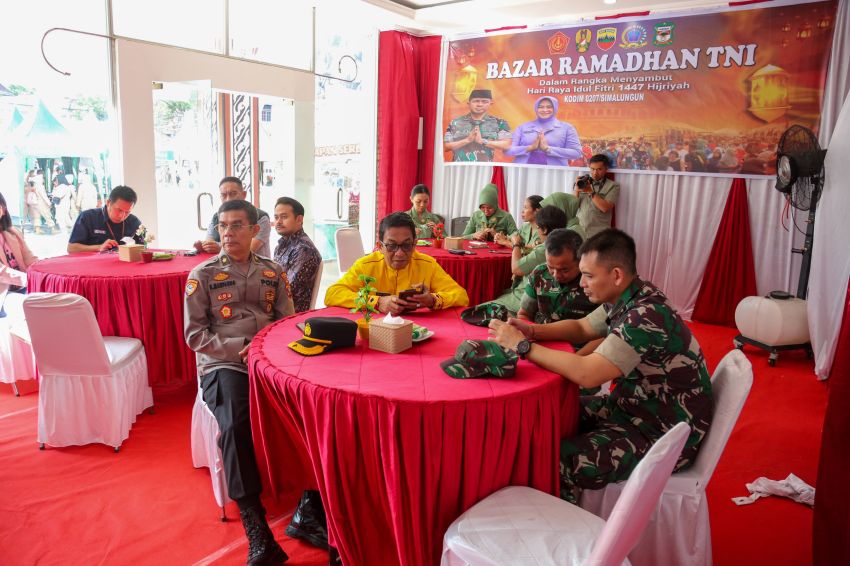Wali Kota menghadiri Pembukaan Bazar Ramadhan Serentak di seluruh wilayah teritorial Indonesia, secara virtual