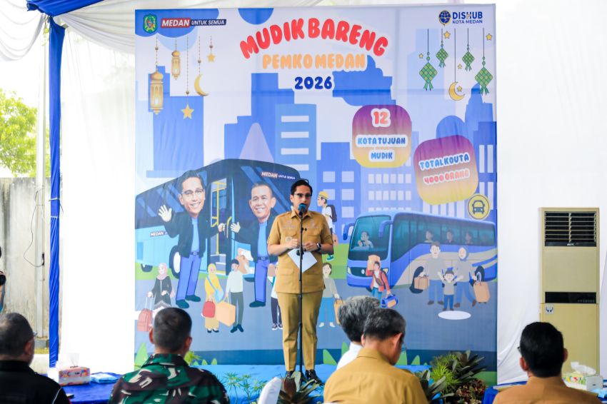 Wali Kota Medan Berangkatkan 4.000 Peserta Mudik Bareng Pemko Medan