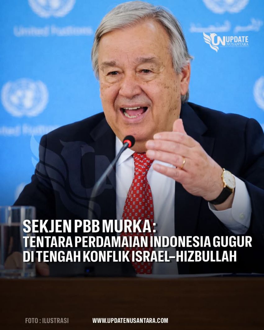 Sekjen PBB Kutuk Keras Gugurnya Penjaga Perdamaian Indonesia di Lebanon