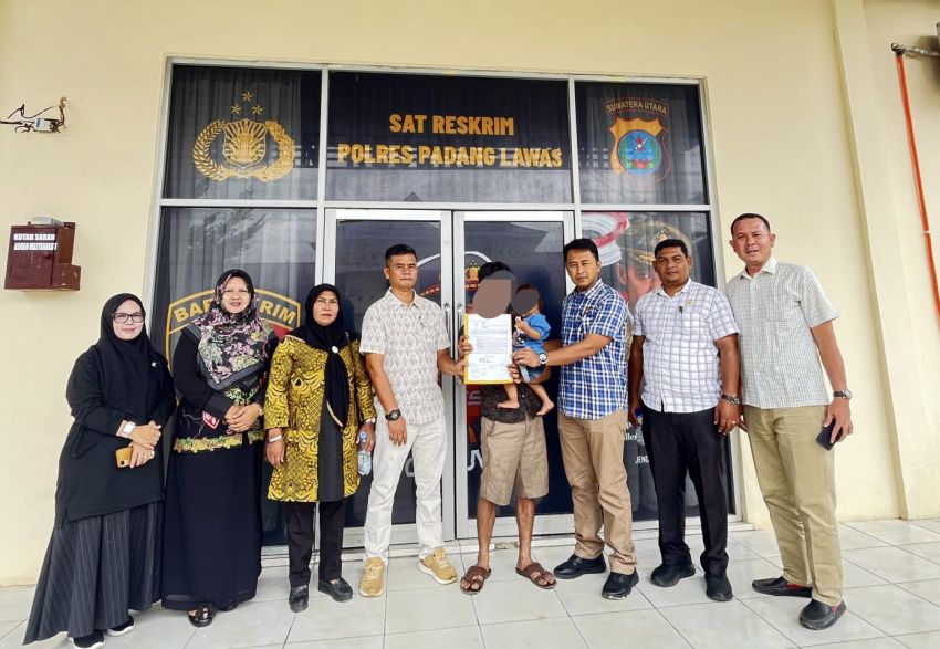 Balita Hilang di SPBU Hutalombang, Polres Padang Lawas Sigap Memulangkan ke Orang Tua