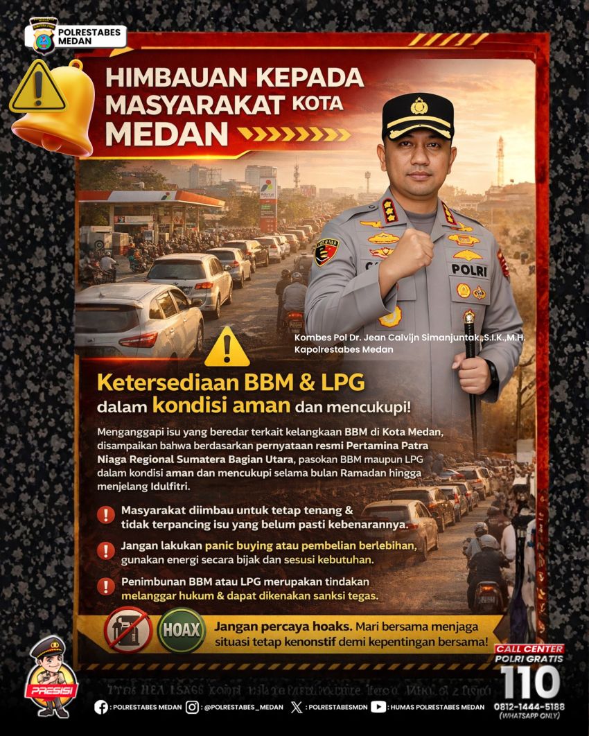 Masyarakat Medan Diimbau Tidak Panik Soal Isu Kelangkaan BBM