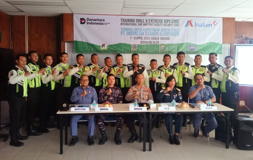 Inalum Tingkatkan Keamanan Internasional Melalui Simulasi ISPS Code di Kuala Tanjung
