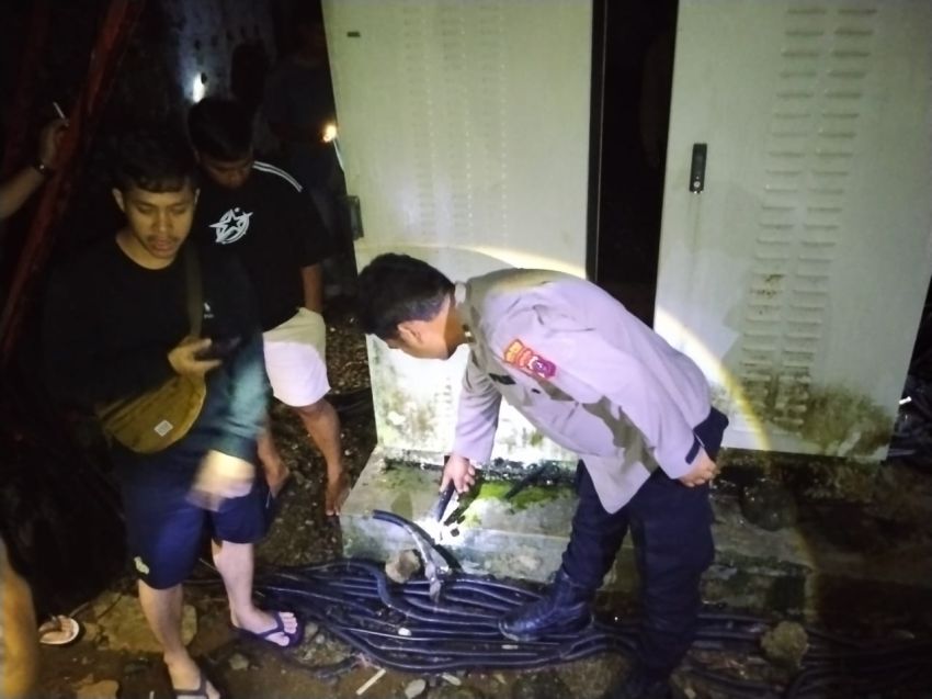 Aksi Pencurian Kabel Telekomunikasi Digagalkan, Pelaku Diamankan Polisi