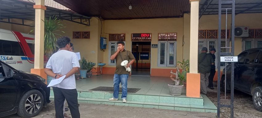 Mahasiswa Geruduk Dinkes Padang Lawas, Soroti Dugaan Penyimpangan Dana BOK
