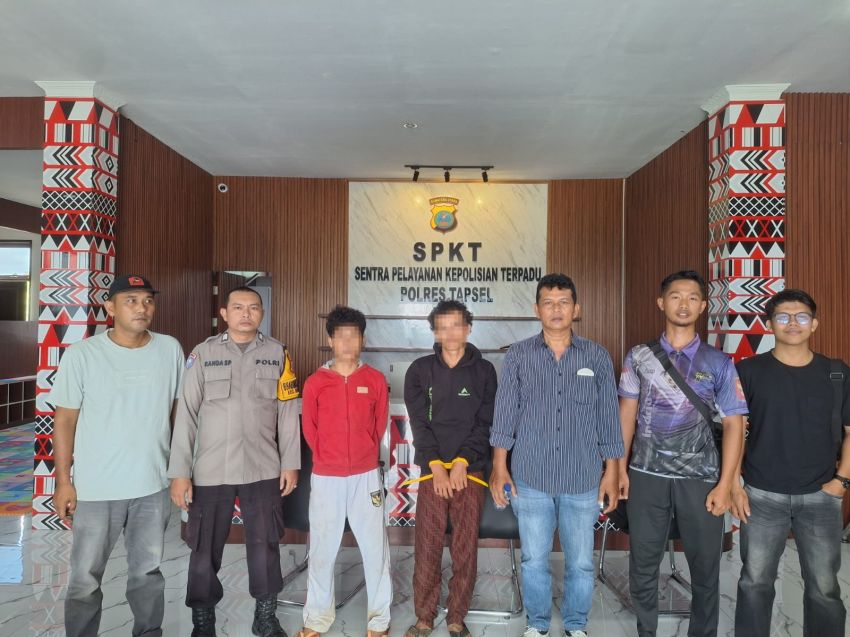 Curanmor Dini Hari Terungkap Kilat! Dua Pelaku Pencurian HP di Batangtoru Ditangkap Polres Tapsel Tanpa Perlawanan