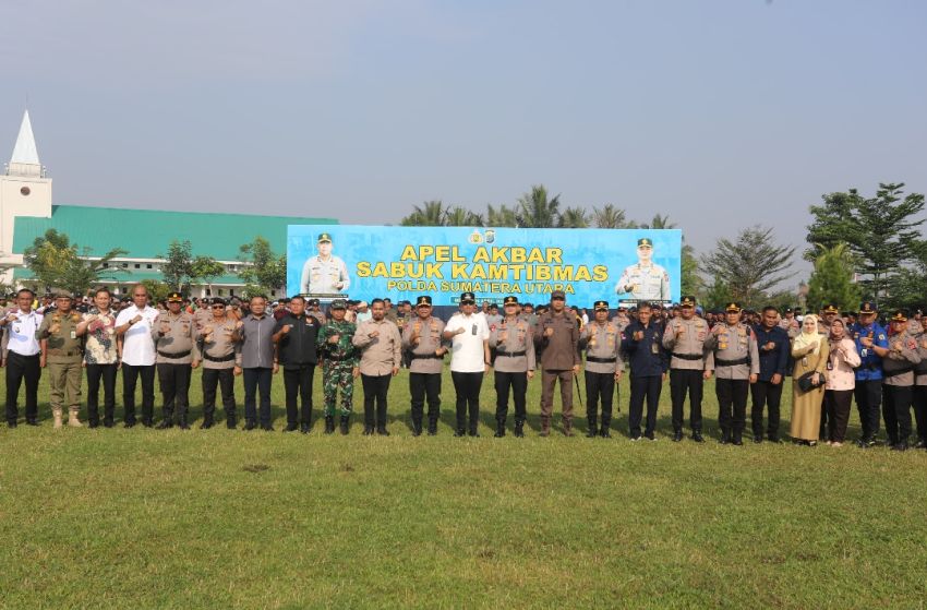 Apel Sabuk Kamtibmas, Kapolda Sumut Tekankan Kekuatan Sinergi Jaga Stabilitas Keamanan