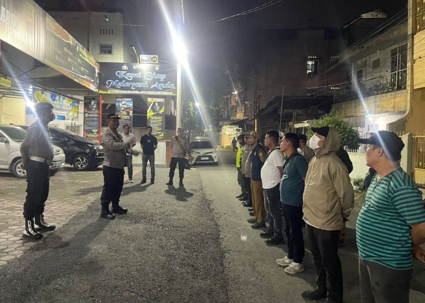 Cegah Kejahatan Jalanan Polsek Medan Area Gelar Patroli 3 Pilar