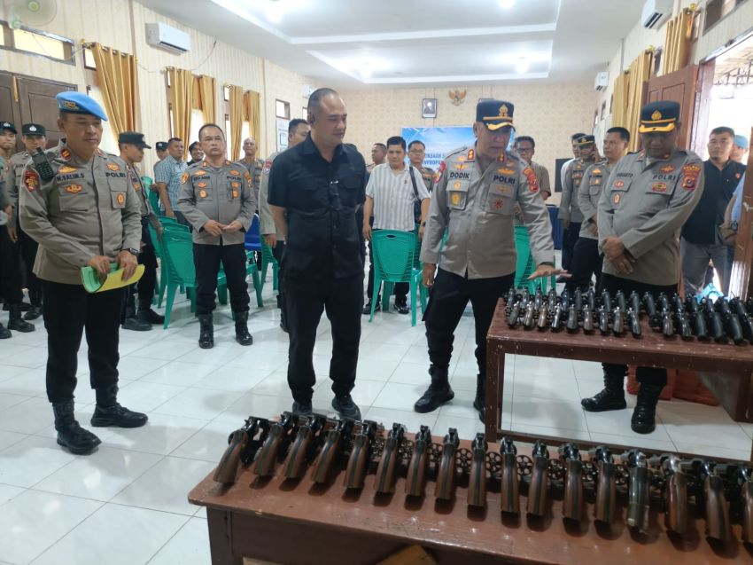 Kapolres Palas AKBP Dodik Yulianto Pastikan Tak Ada Penyimpangan, Senpi Diawasi Ketat hingga ke Personel