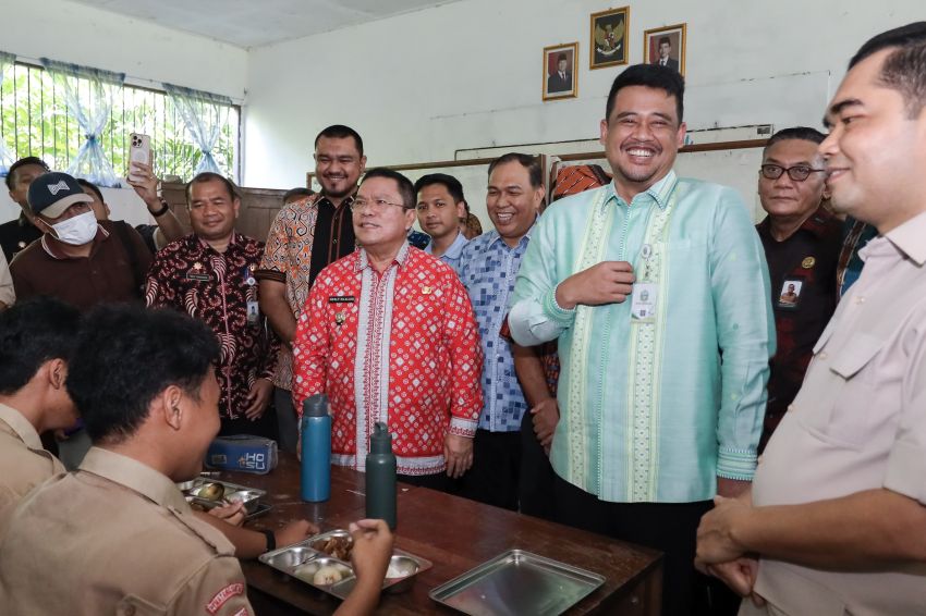 Gubernur mengunjungi SMA Negeri 5 Pematangsiantar, untuk Relokasi