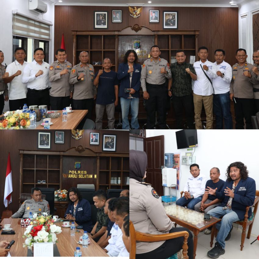 Kapolres Tapsel Bersinergi dengan JMSI Tabagsel, AKBP Yon Edi Winara : Media Mitra Strategis Jaga Kamtibmas