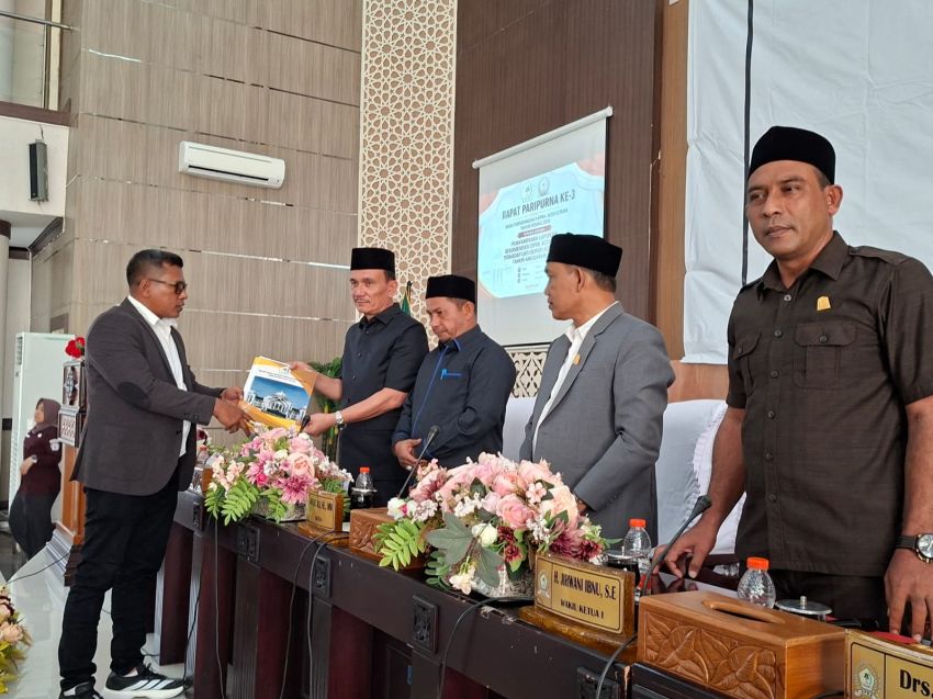 DPRK Aceh Utara Rekomendasikan LKPJ Bupati tahun Anggaran 2025 pada paripurna ke 3 Tahun 2026.