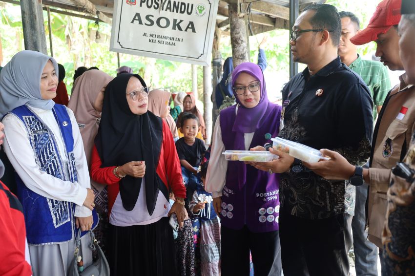 Wakil Wali Kota Tanjungbalai Tinjau Program MBG di Posyandu Asoka, Pastikan Tepat Sasaran