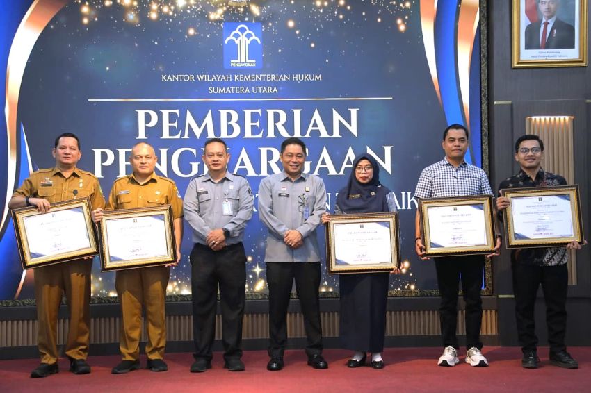 DPRD Kota Medan Meraih Penghargaan Terbaik I atas Hasil Penilaian E-Report JDIHN di Sumatera Utara Tahun Pelaporan 2024-2025