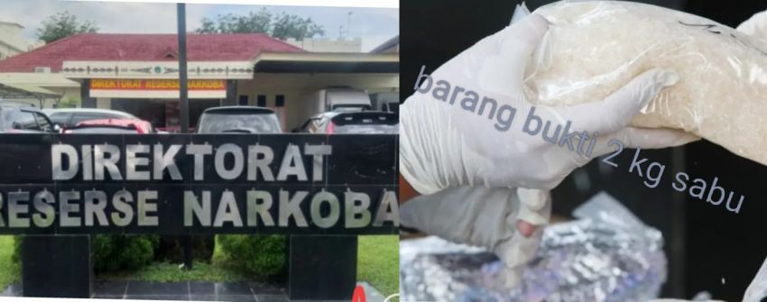 Polda Sumut Ringkus Kurir Sabu di Langkat 2 Kilogram Sabu di Sita.