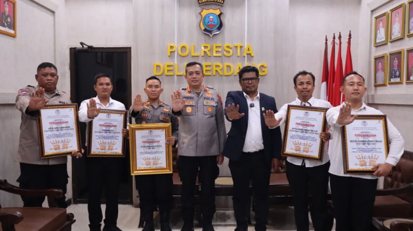 Prestasi Nasional, Komnas PA Anugerahkan Penghargaan kepada Polresta Deli Serdang atas Dedikasi Perlindungan Anak