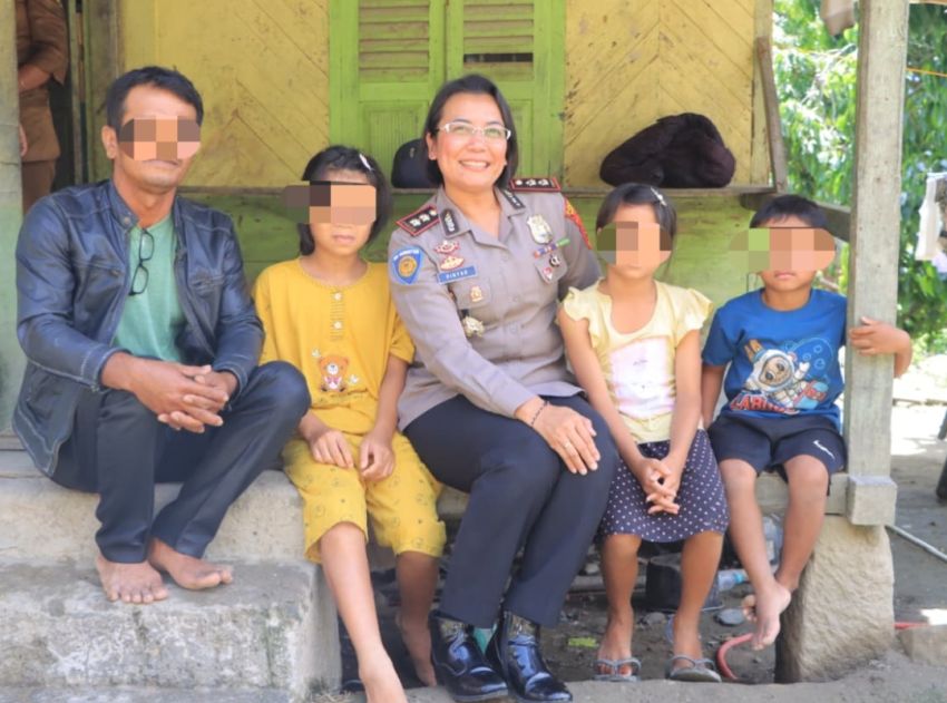Kapolres Samosir Jadi Orangtua Asuh Anak Korban Penganiayaan, Wujud Kepedulian Masa Depan Korban