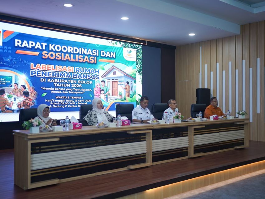 Bupati Solok Buka Rakor dan Sosialisasi Labelisasi Rumah Penerima Bansos 2026, Dorong Data Akurat dan Transparan