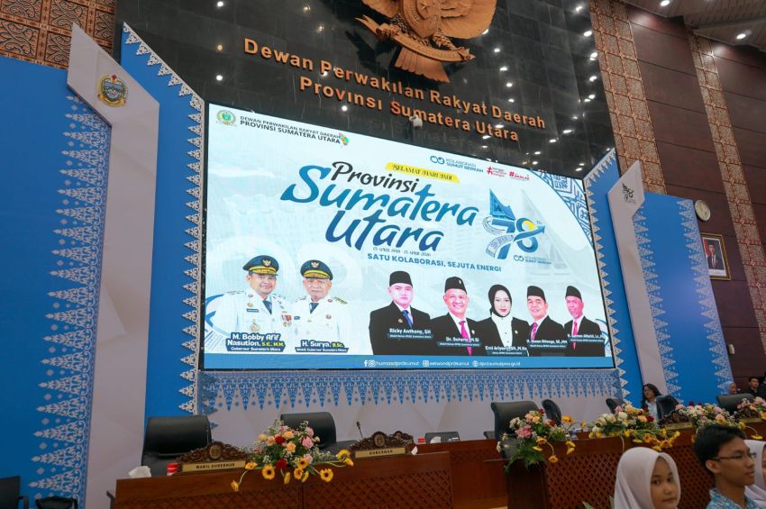 Wali Kota Medan Hadiri Paripurna Hut Ke-78 Provinsi Sumut