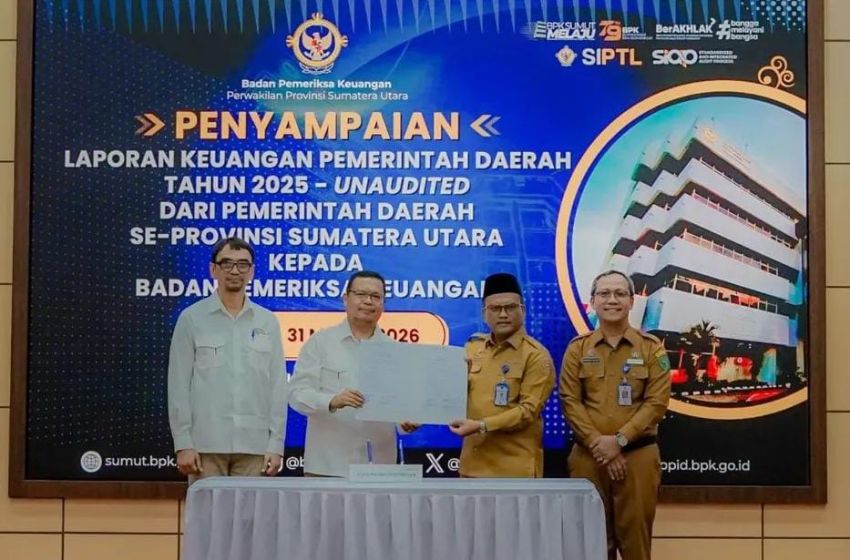 Gaspol Transparansi! Wali Kota Padangsidimpuan Letnan Dalimunthe Serahkan LKPD 2025 ke BPK