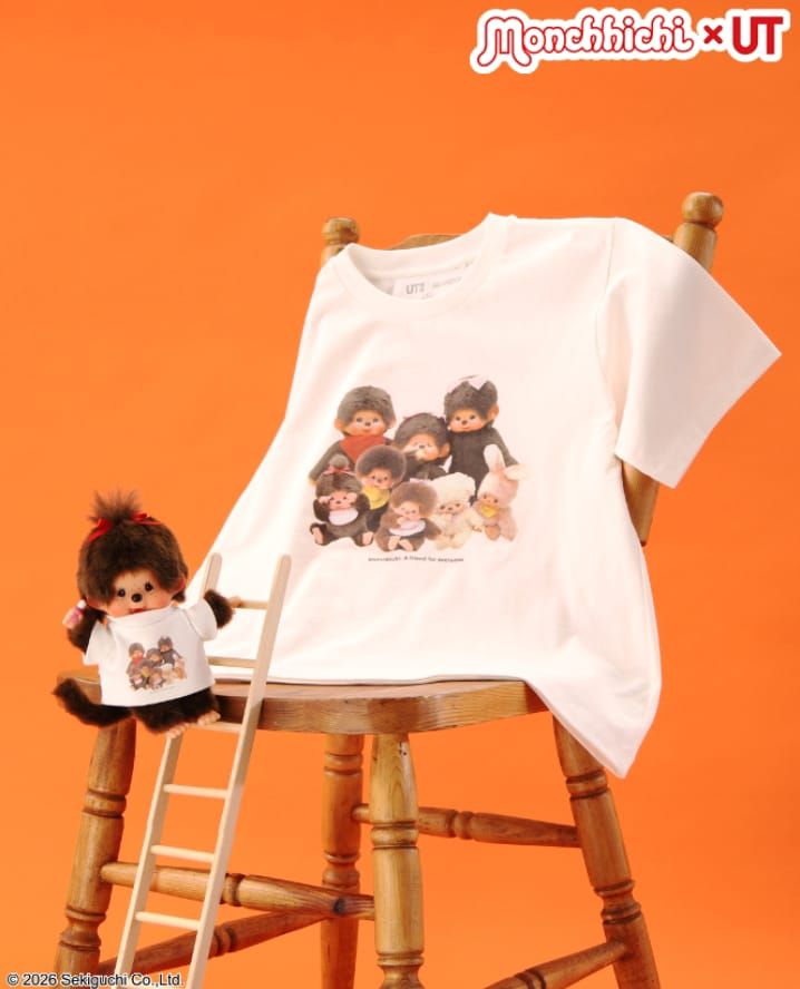 Super Kawaii! UNIQLO Hadirkan Kolaborasi UT Pertama dengan Monchhichi T-shirt dengan karakter boneka monyet Jepang ikonik, tersedia mulai 25 Mei 2026