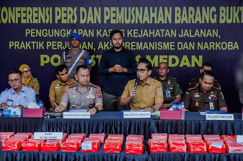 Pemko Medan dan Forkopimda Komitmen Tutup Semua Celah Narkoba