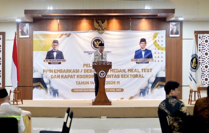 Menteri Haji dan Umrah Lantik Pj Sekdaprov Sumut Jadi Koordinator PPIH Embarkasi Medan