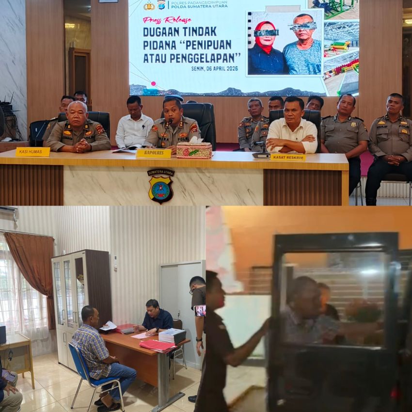 Eks Polisi akhirnya diserahkan Tim Polres Padangsidimpuan ke Kejaksaan bersama dengan Barbut "Kasus Penipuan 34 Personel Masuk Tahap II"