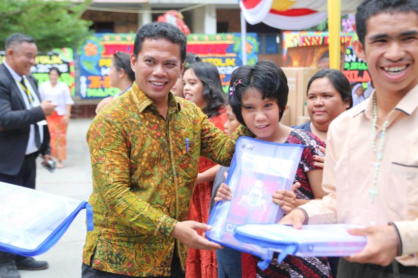 Wali Kota diwakili Sekda menghadiri acara Perayaan Paskah Katolik di Komplek Sekolah SD RK Cinta Rakyat 2