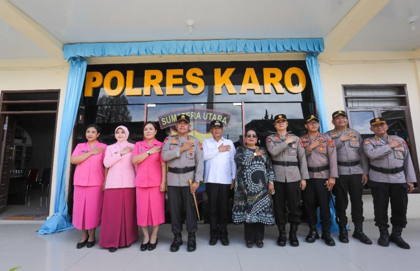 Kapolda Sumut Pimpin Perubahan Nomenklatur Polres Tanah Karo Menjadi Polres Karo