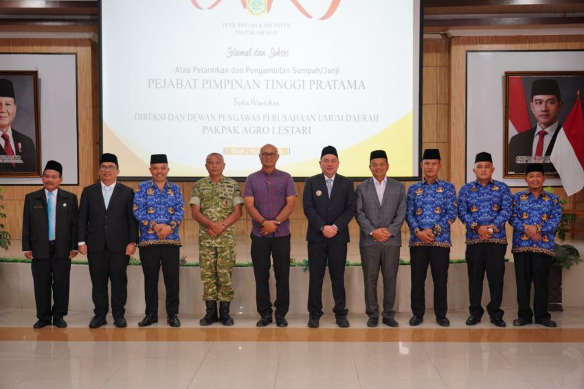 Empat Pejabat Pimpinan Tinggi Pratama Di Lantik Bupati Pakpak Bharat