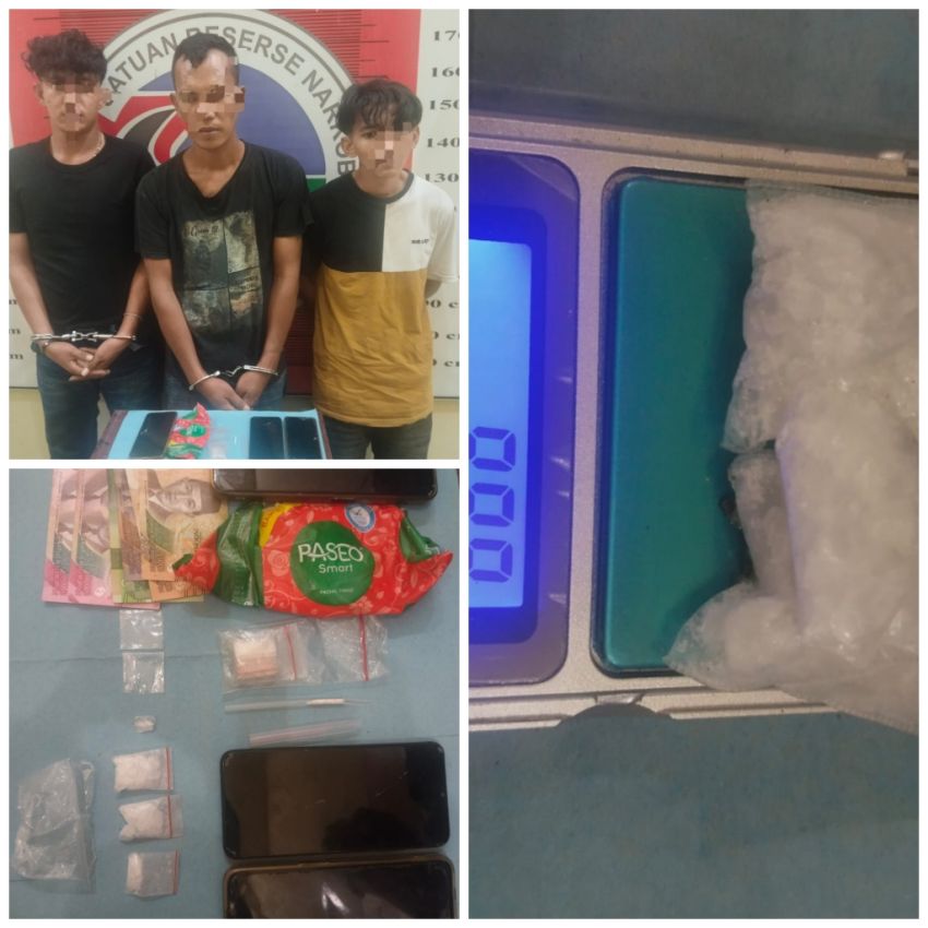 Satresnarkoba Polres Palas Bongkar Jaringan Sabu di Barumun Tengah, 4 Pria Diamankan dengan Barang Bukti Hampir 10 Gram