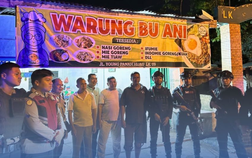 Patroli Skala Besar KRYD, Batalyon A Pelopor Satuan Brimob Polda Sumut Hadir Jaga Kondusifitas Belawan