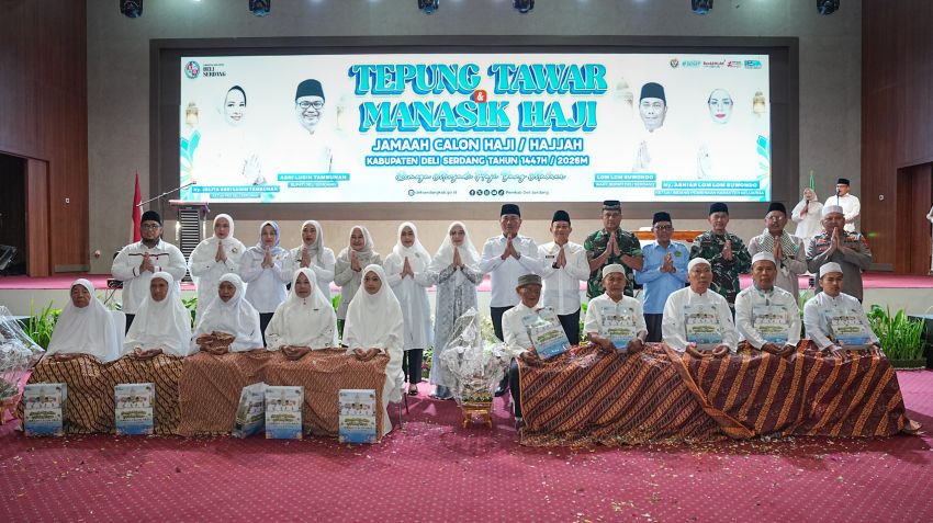 Tepung Tawar Warnai Persiapan 562 Calon Haji Deli Serdang