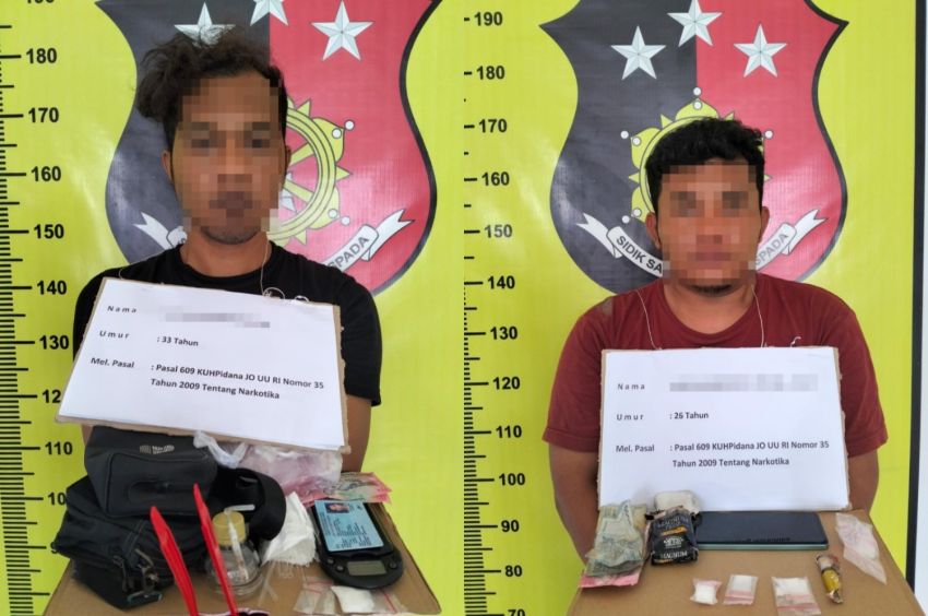 22 Paket Sabu Disembunyikan di Rerumputan, Dua Pria di Portibi Berakhir di Tangan Polres Tapanuli Selatan