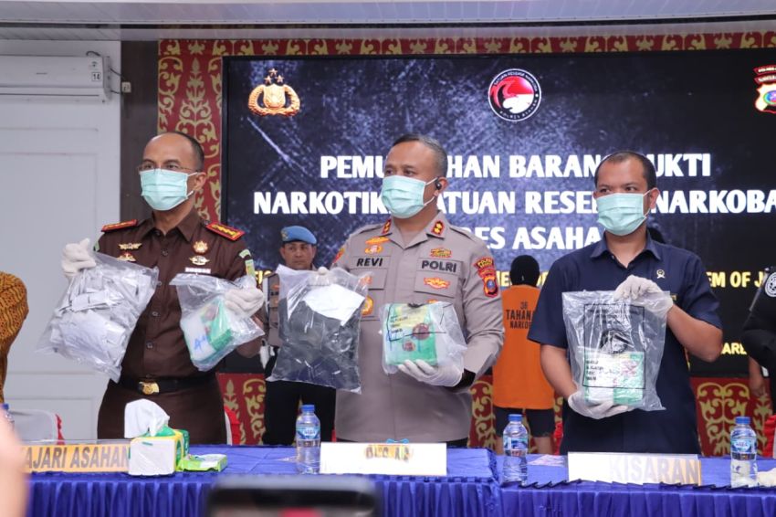 Polres Asahan Musnahkan Hampir 10 Kg Sabu dan Ratusan Vape Narkotika, Potensi Selamatkan Lebih dari 10 Ribu Jiwa