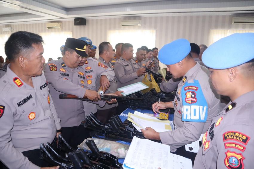 Propam Mabes Polri dan Polda Sumut Cek Fisik Senpi di Asahan, Kondisi Dinilai Prima dan Administrasi Lengkap