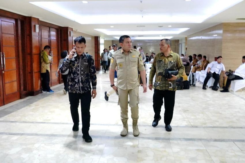 Bupati Bersama Kadis Pertanian Pakpak Bharat Mengikuti Rakornas  Di Kementerian Pertanian RI