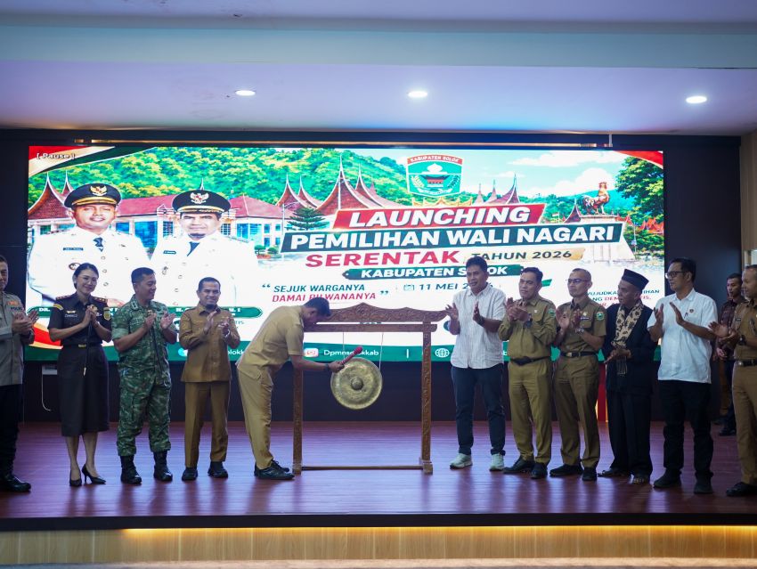 Launching Pemilihan Wali Nagari Serentak Tahun 2026 Kabupaten Solok Resmi Digelar