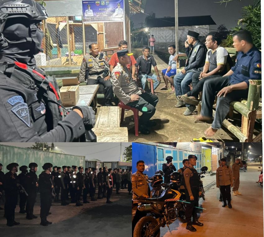 Brimob Polda Sumut Perkuat Patroli Skala Besar di Belawan, Situasi Kamtibmas Kondusif