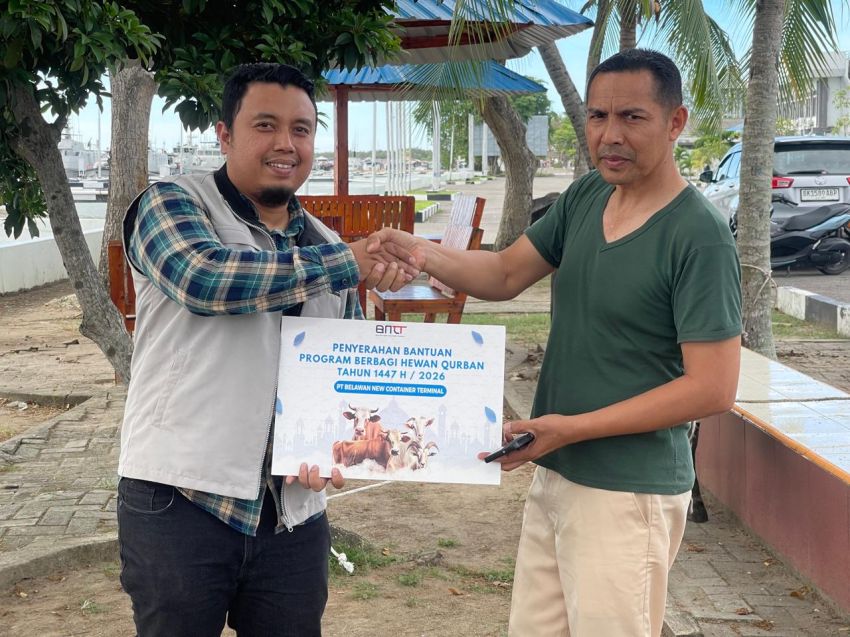 Kolaborasi BNCT dan Kodaeral I dalam Kegiatan Penyaluran Hewan Kurban di Belawan