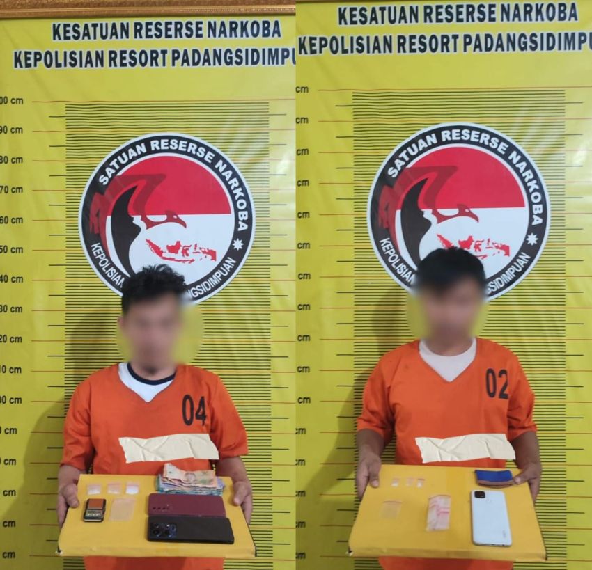 Polres Padangsidimpuan Ringkus Dua Terduga Pengedar Sabu di Wek VI, Timbangan Digital Ikut Disita