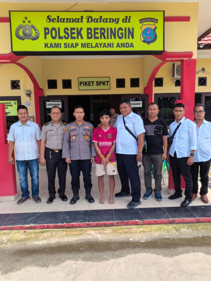 Kurang dari 2 Jam, Pelaku Pencurian Bertato Ular di Lengan Berhasil Diamankan Polsek Beringin