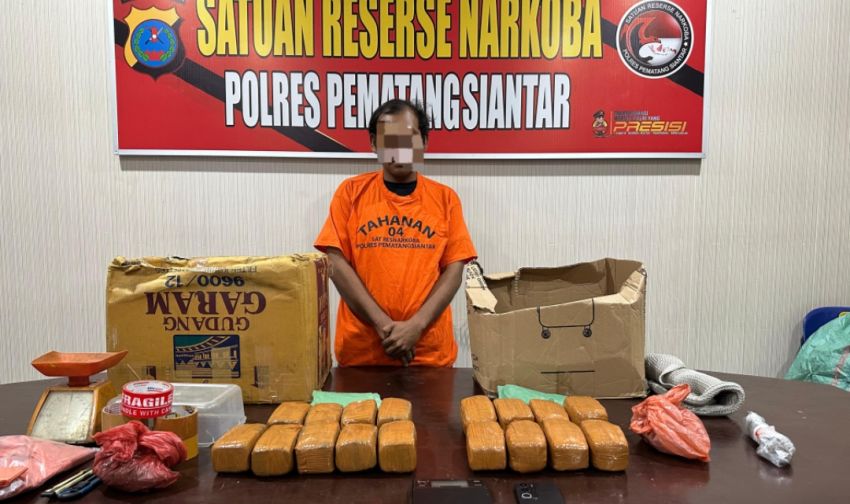 Polres Pematangsiantar Ungkap Peredaran Ganja 7 Kg, Satu Tersangka Ditangkap