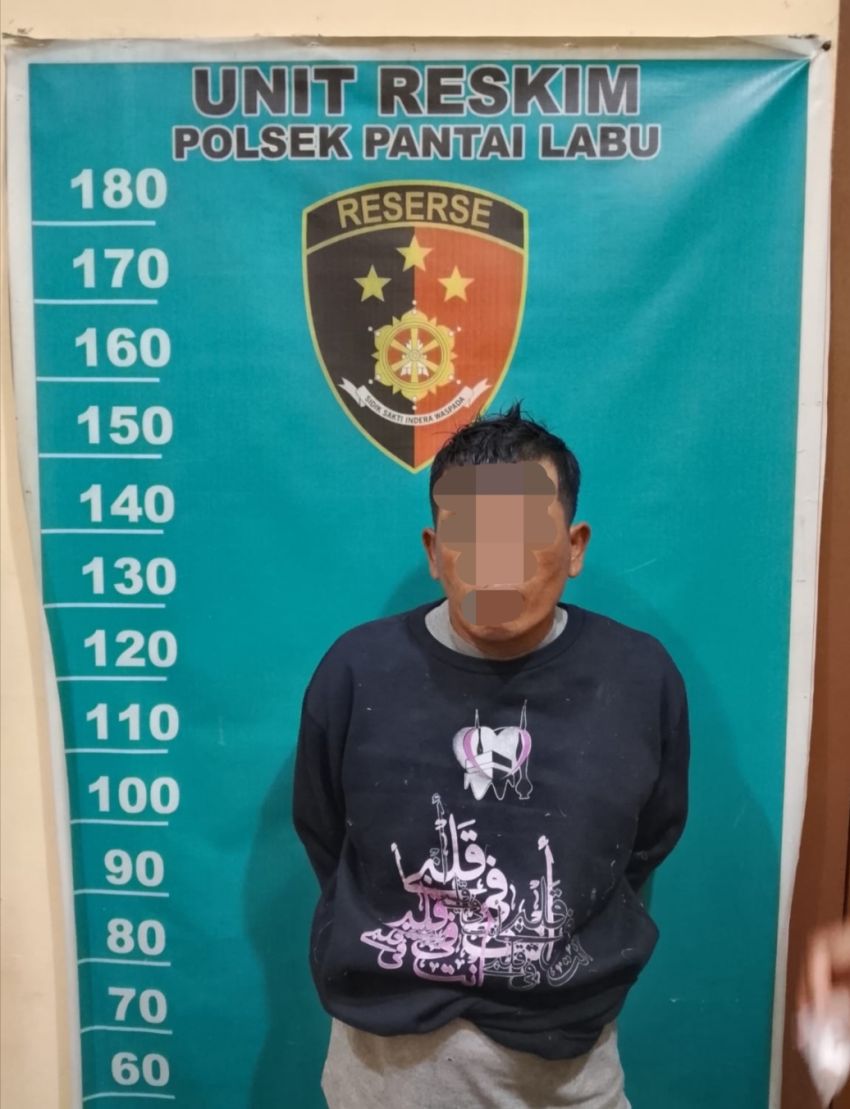 Hendak Lari, Polsek Pantai Labu Tangkap Pelaku Penyalahgunaan Narkoba