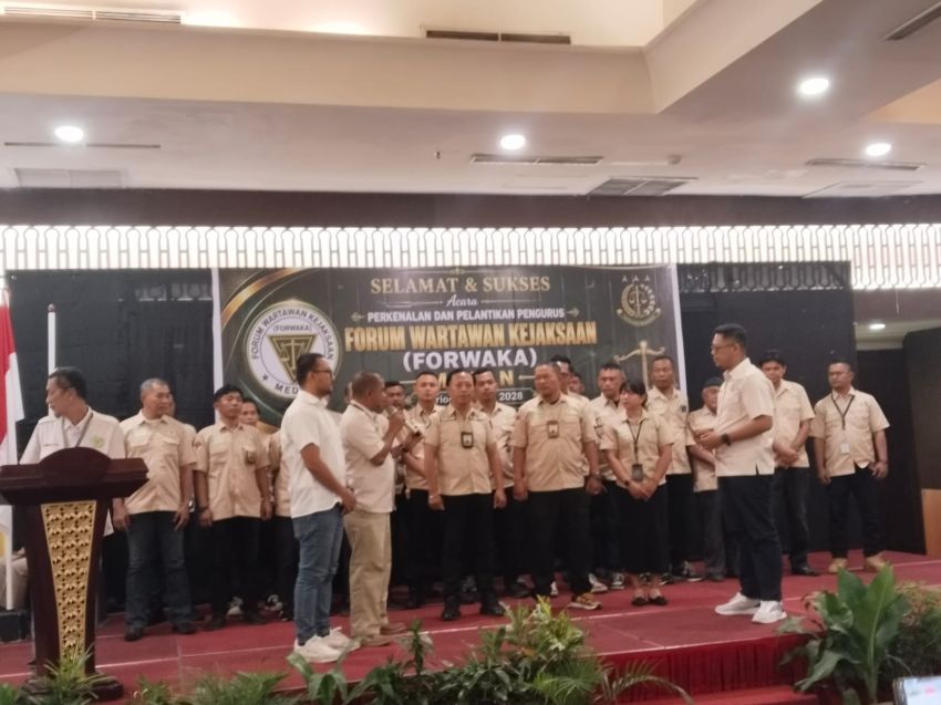 Resmi Dilantik, Pengurus FORWAKA Medan Periode 2026&ndash;2028 Diharapkan Perkuat Sinergi Pers dan Aparat Hukum