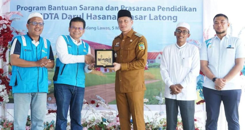 Mantap! Wabup Padang Lawas Achmad Fauzan Hadiri Bantuan CSR PLN, Fasilitas MDTA Kini Lebih Modern