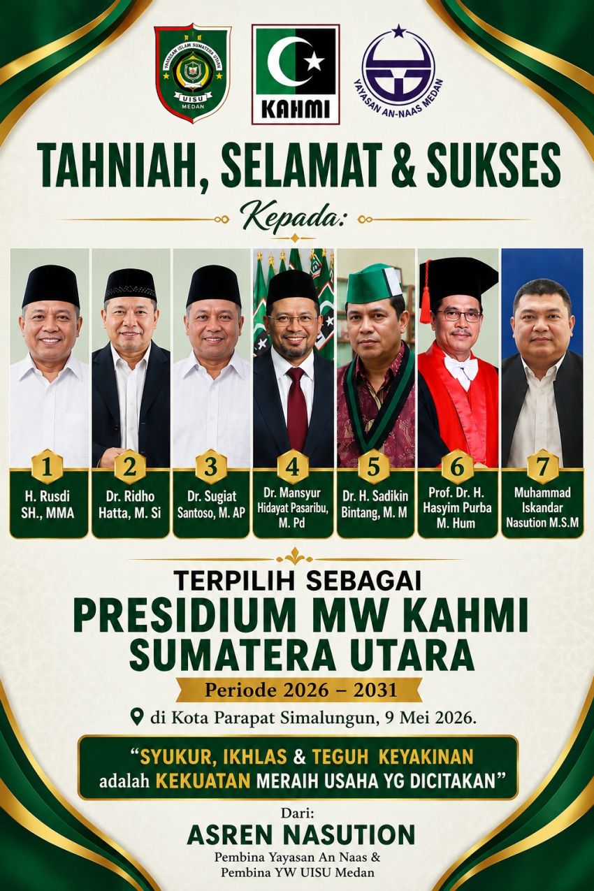 Asren Nasution : KAHMI Sumut Didorong Ambil Peran Strategis dalam Pembangunan SDM Unggul