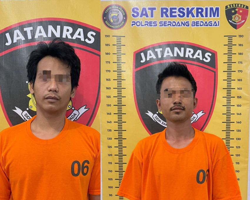 Dua Pelaku Pencurian di Sei Bamban Diringkus Satreskrim Polres Sergai, Kerugian Capai Rp4,5 Juta