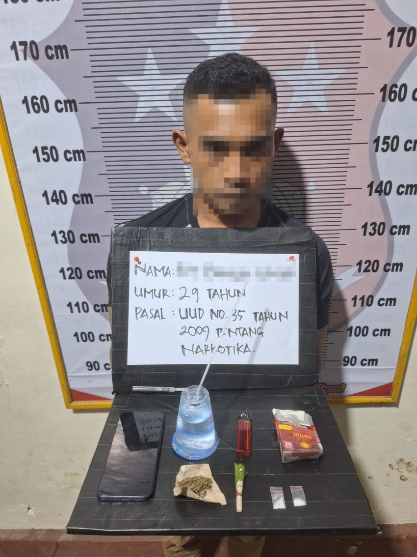 Tak Berkutik! RBS Ditangkap Polsek Batang Toru Saat Gunakan Narkoba di Pondok Terpencil